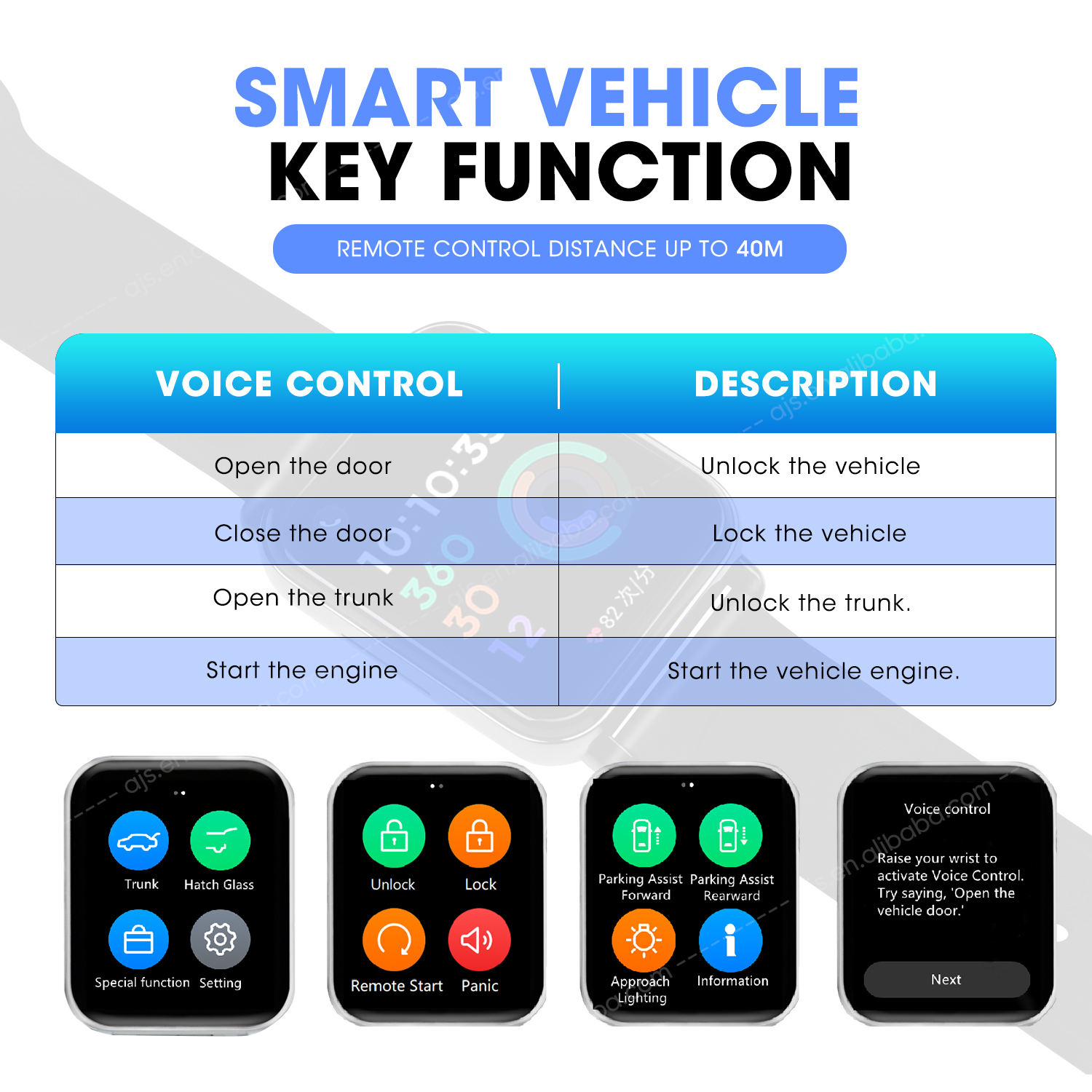 Autel OTOFIX Watch Smart Universal Car Key Used with Altra Vehicle IKey Programming Copy Machine