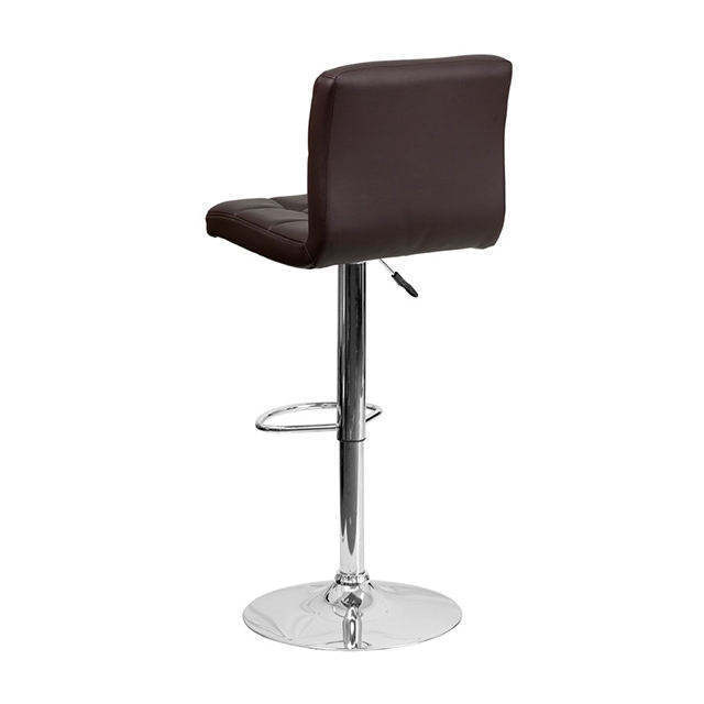 Commercial Furniture Restaurant Metal Leather Bar Stool Bar Chair 360 Degree Swivel Bar Stools