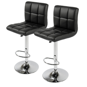 Commercial Furniture Restaurant Metal Leather Bar Stool Bar Chair 360 Degree Swivel Bar Stools