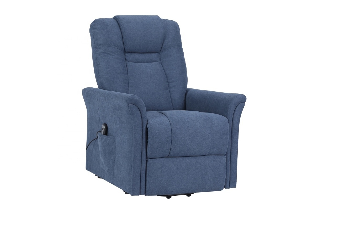 Modern SX-81298S Electric Lift Recliner One Seat Linen Fabric Upholstery with Extendable Metal Frame