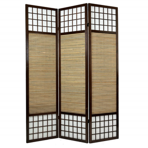 Traditional Art Deco Wooden Screen Room Divider Bamboo Movable Partition Wall System Folding Space with Max Quantity Sound