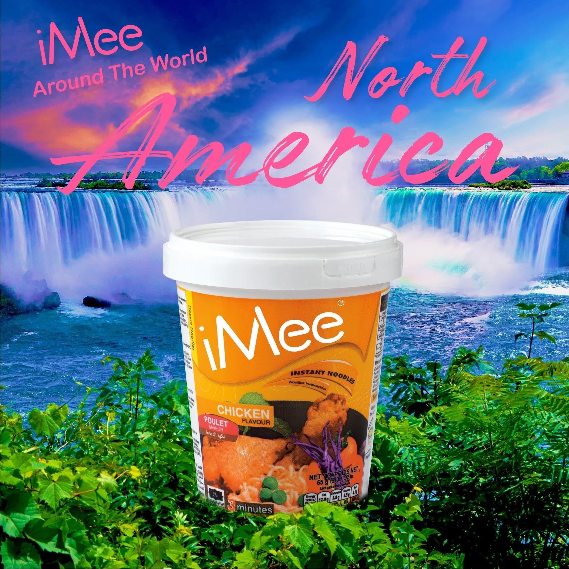 iMee Cup Instant Noodles with 6 Flavors (Chicken/Beef/Shrimp/Vegetable/TomYum/GreenCurry) Product of Thailand