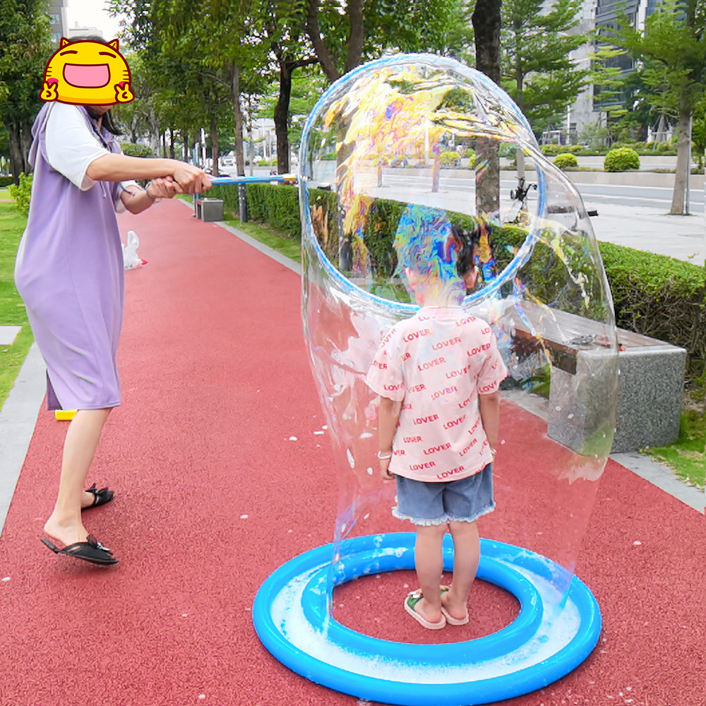 Hot Selling Wholesale kid outdoor play bubble show toys bender big large soap bubble wand  For Outdoor Party