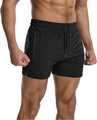 Zipper side pockets Sweat Shorts Men's elastic Wiest Design Sports Gym Short Pants Slim Fit Soft Comfortable men's sweat shorts