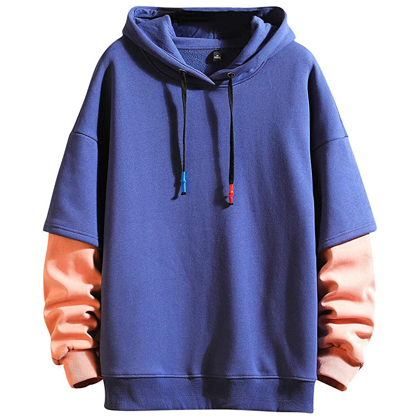 Double hood Wholesale different color Long sleeve High Quality Men's Hoodies 350 GSM 100% Cotton Fabric Custom Hoodies for Men