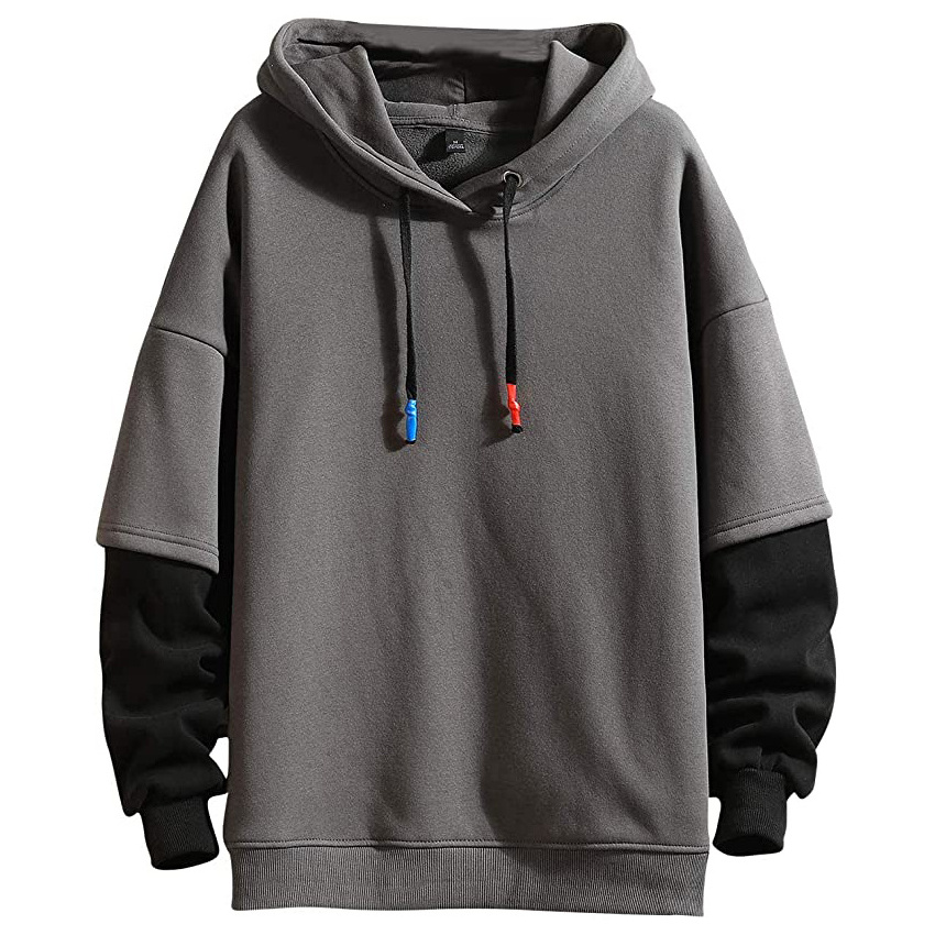 Double hood Wholesale different color Long sleeve High Quality Men's Hoodies 350 GSM 100% Cotton Fabric Custom Hoodies for Men