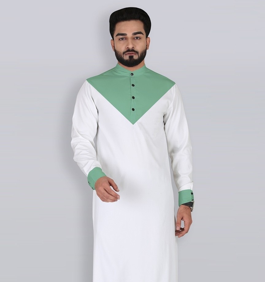 Al Daffah Thobes - new design in white color thobes