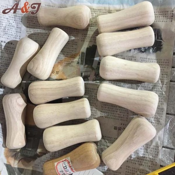 A Grade Quality Wooden Handle for Rope Skipping Knife Brush Stick Funiture Modern Wood Knob Kitchen Door Handles Wooden Pulls