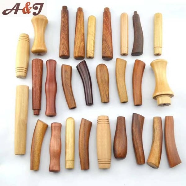 A Grade Quality Wooden Handle for Rope Skipping Knife Brush Stick Funiture Modern Wood Knob Kitchen Door Handles Wooden Pulls