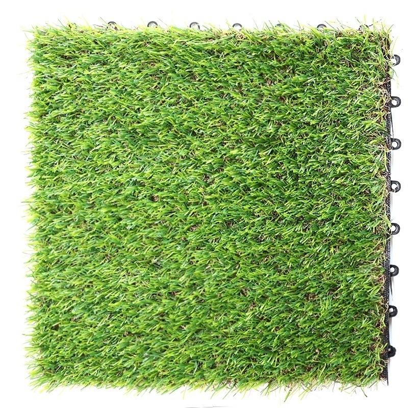 Wholesale artificial plant grass DIY deck tiles waterproof garden patio balcony decoration interlocking tile