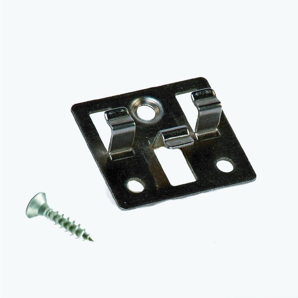 WPC decking clips outdoor composite flooring accessories plastic/ stainless steel hidden fastener clips