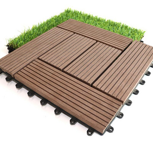 First rate green hightech outdoor balcony anti - slip waterproof DIY WPC interlocking decking