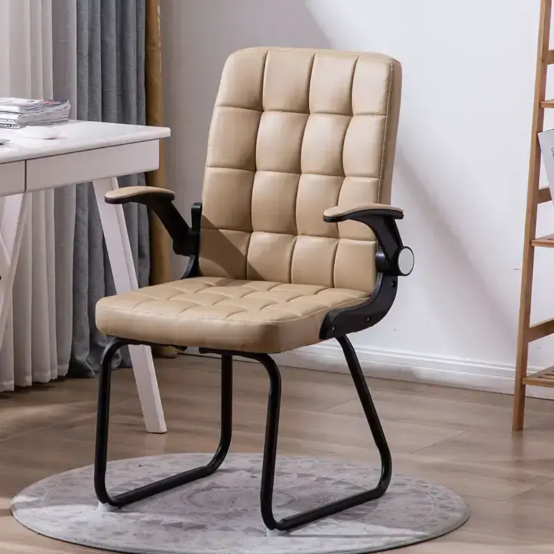 Super comfortable cheap backrest leather armrest modern swivel dining chair