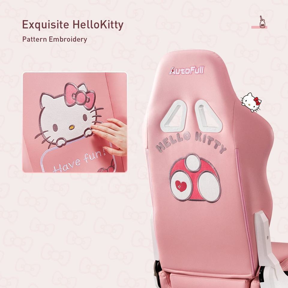 Indonesia popular custom color kid pink computer hello kitty comfortable cushion adjustable ergonomic gaming chair