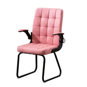 Super comfortable cheap backrest leather armrest modern swivel dining chair