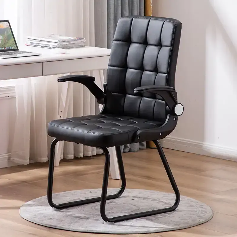 Super comfortable cheap backrest leather armrest modern swivel dining chair