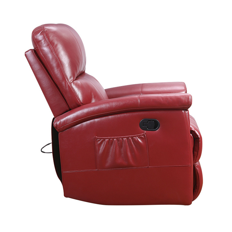 Newest Design Electric Red Leather Adjustable Reclining Comfortable Recliner Chair Sofa