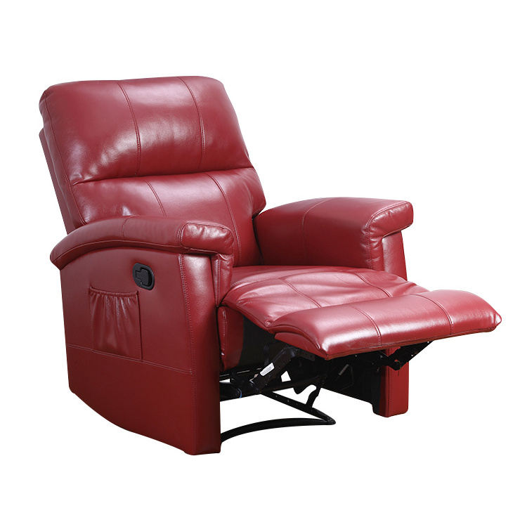 Newest Design Electric Red Leather Adjustable Reclining Comfortable Recliner Chair Sofa