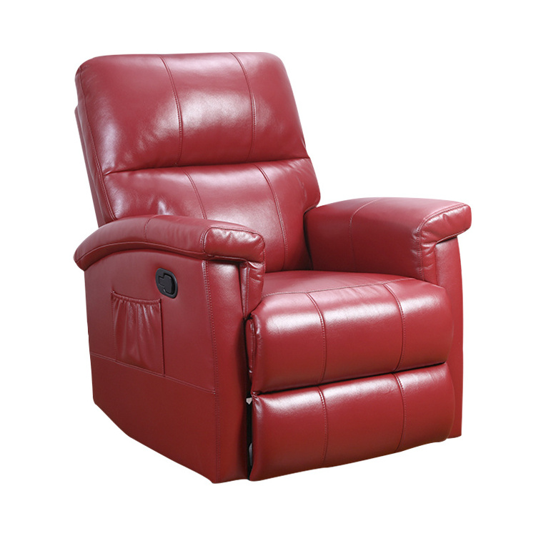 Newest Design Electric Red Leather Adjustable Reclining Comfortable Recliner Chair Sofa