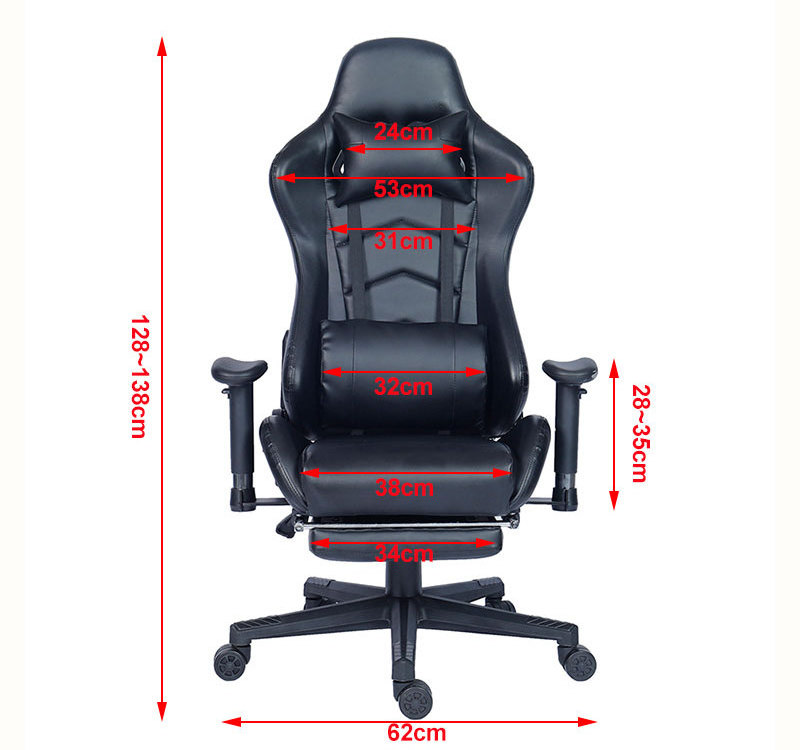 Rocking Swivel Gaming Chair Modern Bulk Price Custom Logo PU Leather Lift Chair Office  gaming  Chair