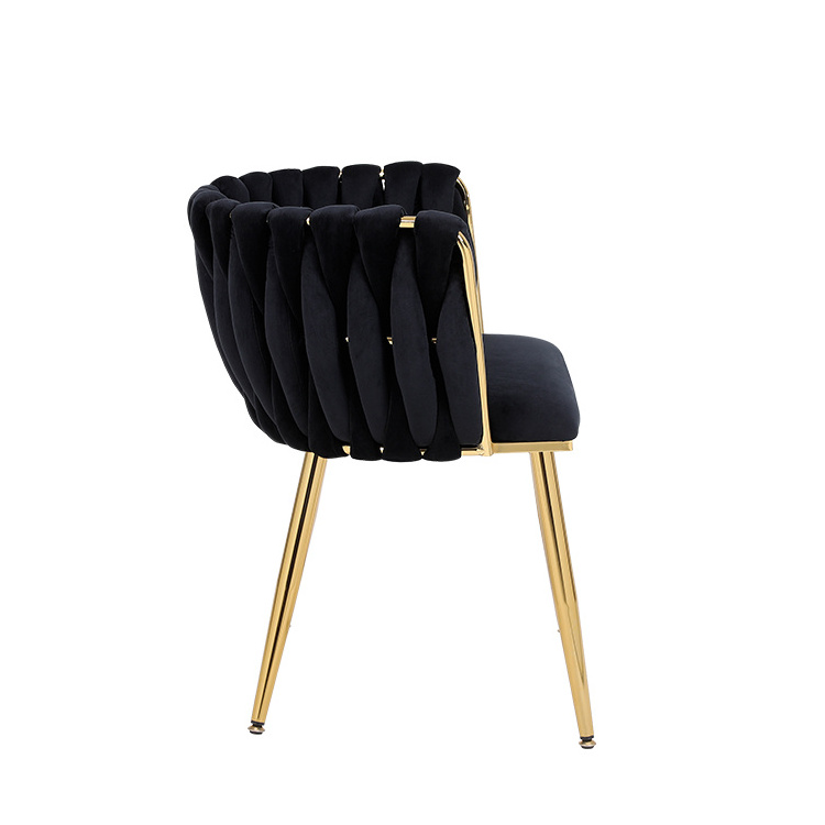 Velvet Chair Color Beige High Quality High Back Dining Chairs Modern Arm Chairs For Restaurants