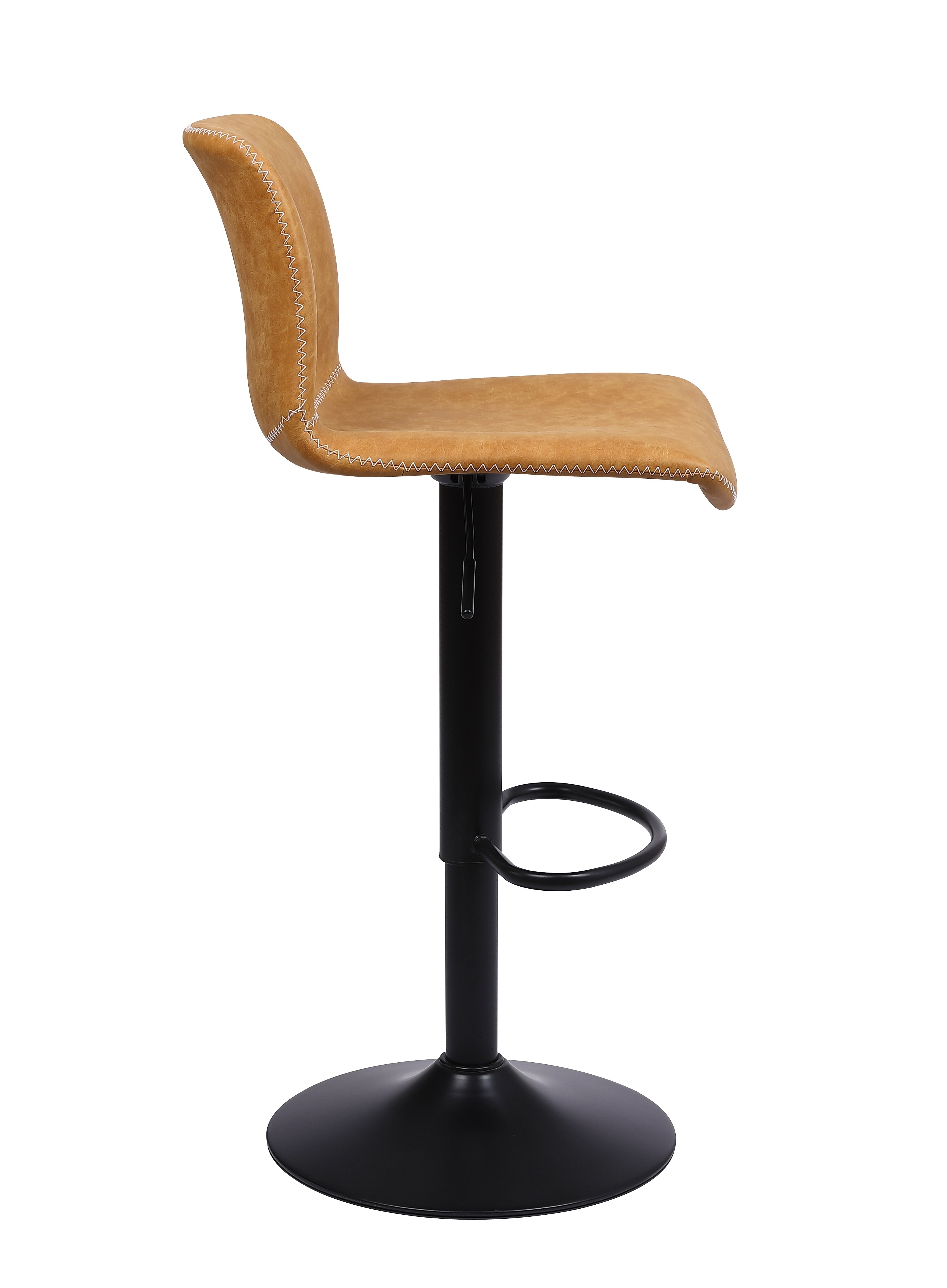 American style high-quality Crazy Horse Peel 360 degree rotatable counter stool bar chair