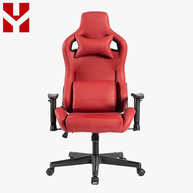 High Quality Leather Swivel Recliner Racer silla gamimg Red Sport Furniture Computer PC Gamer Chair