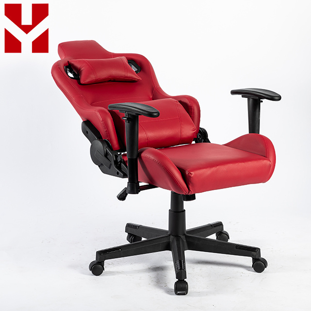 High Quality Leather Swivel Recliner Racer silla gamimg Red Sport Furniture Computer PC Gamer Chair