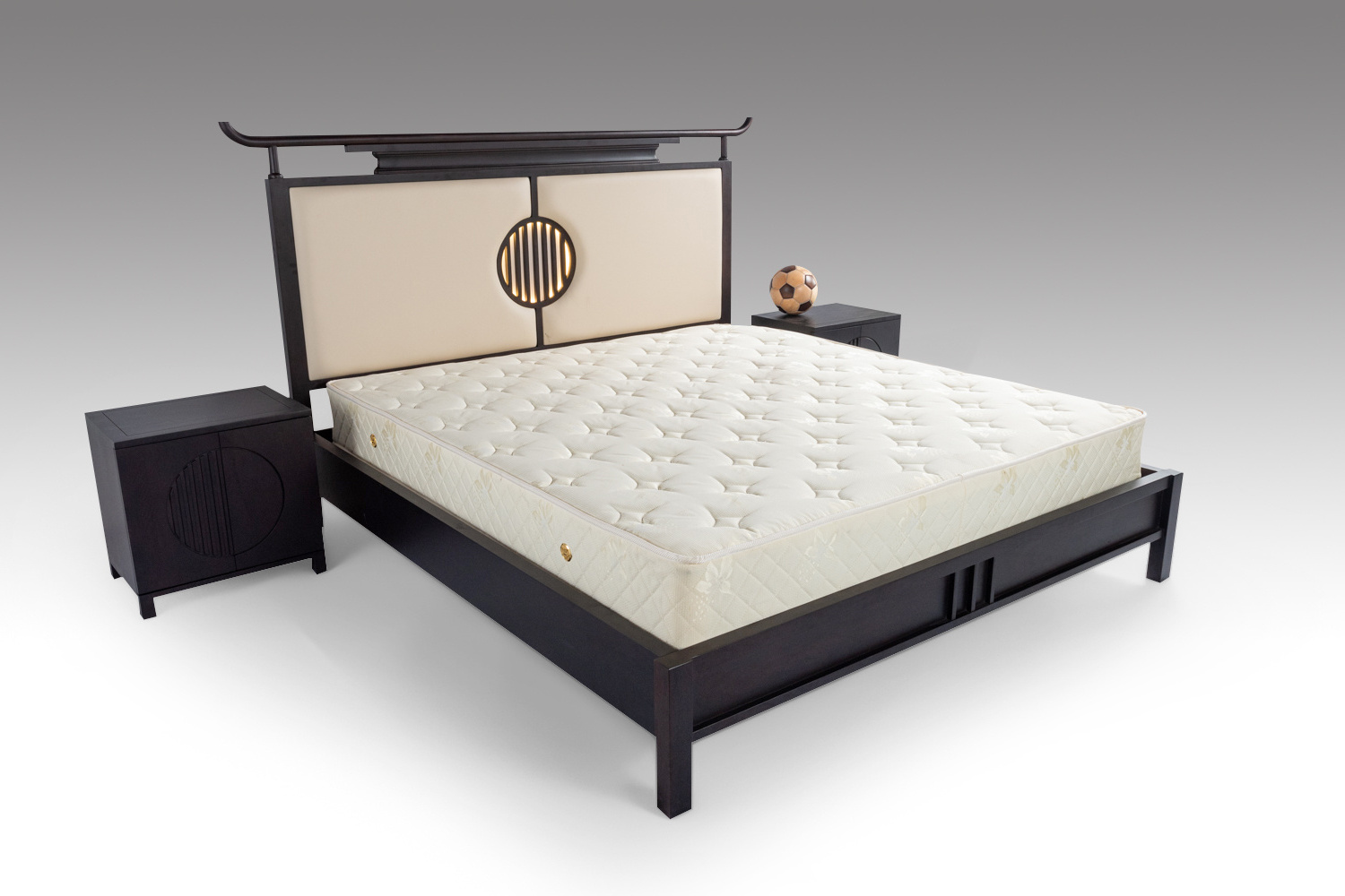 New Chinese style solid wood bedroom bed