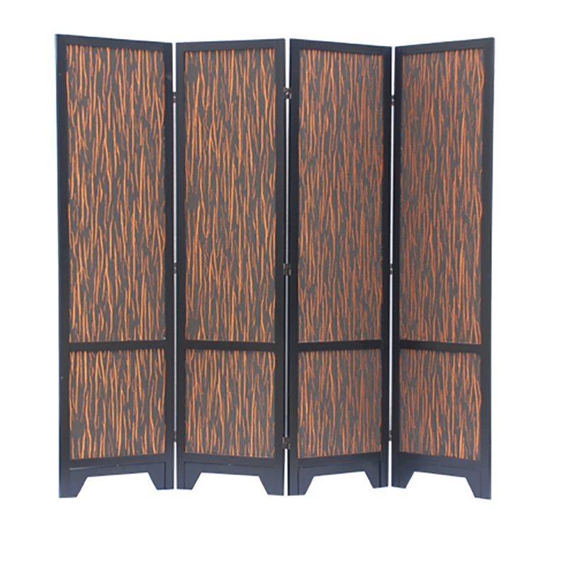 Floor 3 panels wooden screen living room partition floor to ceiling wooden screen