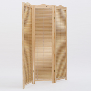 Indoor Movable Wooden Screen Decoration Folding Room Divider Panel Bamboo Privacy Screen for Office Study Restaurant Hospitality