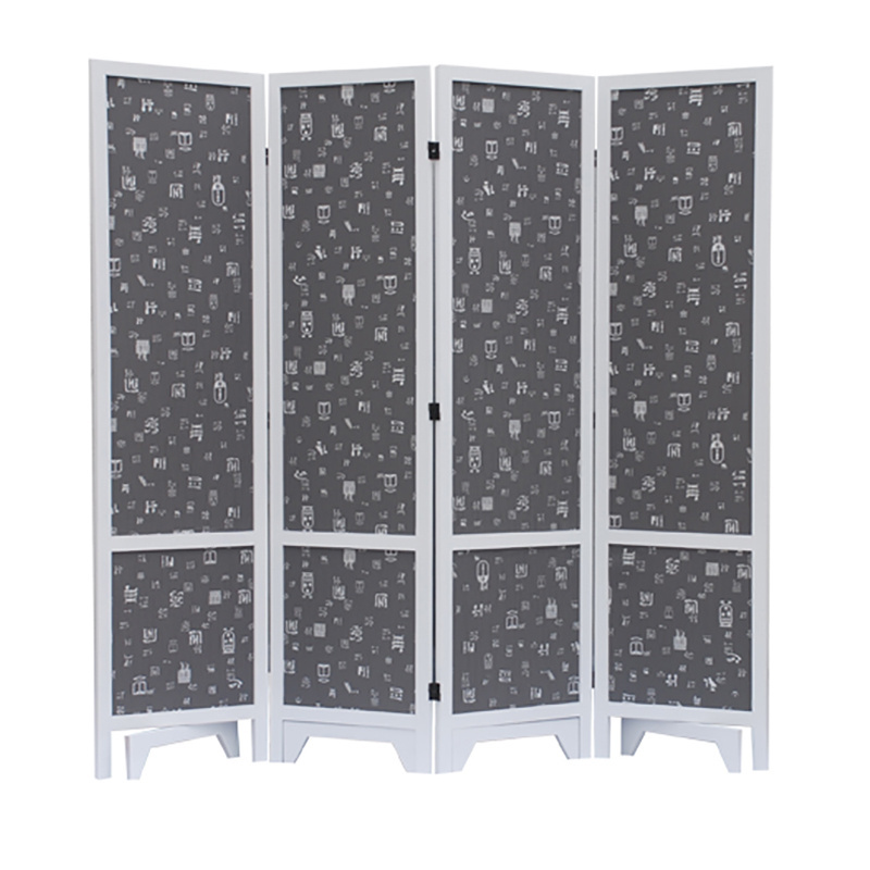 Decorative Art Wood Room Divider Folding Privacy Screen Room Divider Freestanding Partition Wall Dividers