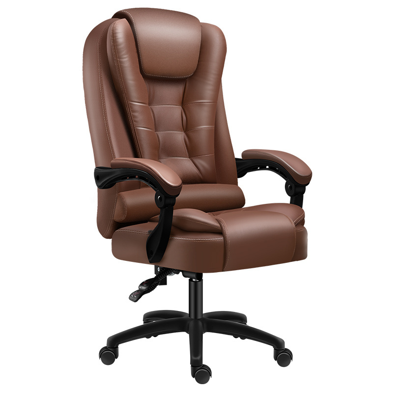 Revolving Luxury Swiveling Office Chair Genuine Leather Executive Chair