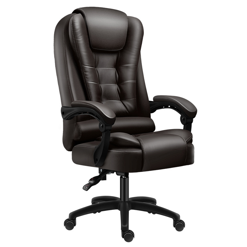 Revolving Luxury Swiveling Office Chair Genuine Leather Executive Chair