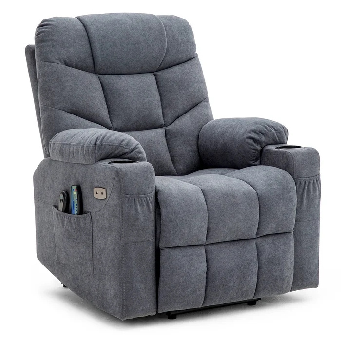 Power Lift Assist Standard Recliner chair with swivel massage