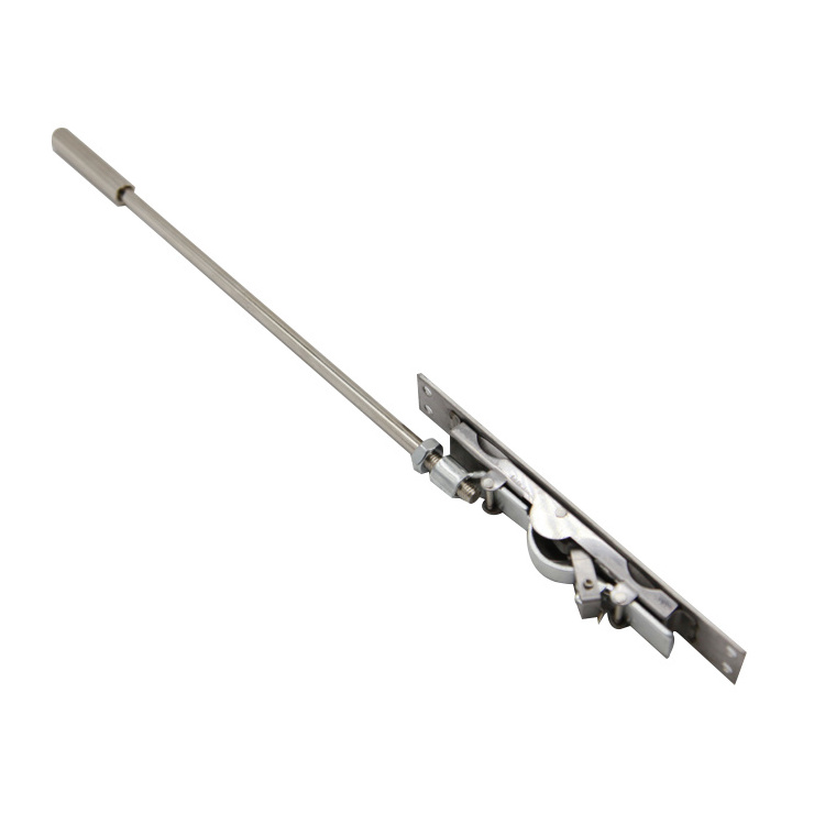 Stainless Steel Top Or Bottom Fire Rate Manual Flush Bolt With Extension Rod Lock For Metal Doors