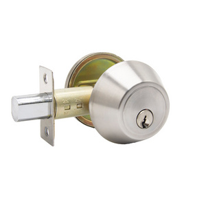 Round Stainless Steel Single Cylinder Entrance Door Deadbolt Lock