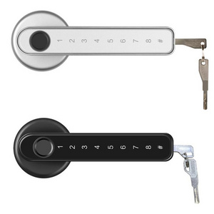 high security home use smart door lock with fingerprint password keyless function