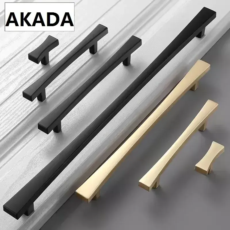 AKADA Modern furniture door Hardware handles Cupboard wardrobe Cabinet Pull Handles