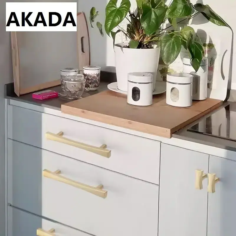 AKADA Modern furniture door Hardware handles Cupboard wardrobe Cabinet Pull Handles