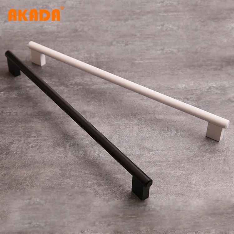 AKADA New Arrival Hardware Kitchen Furniture Handles Cabinet Handle 2019 in Black and White Color Free Dining Room Customized