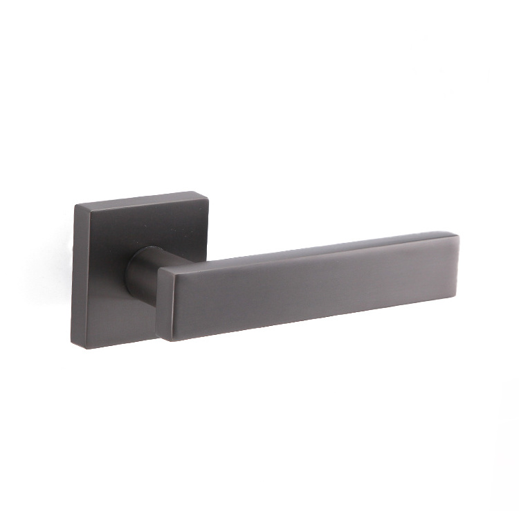 AKADA Black Nickel Brushed 2023 New Door Handle European Market Zinc Alloy Wholesale Indoor Door Lock Door Handle