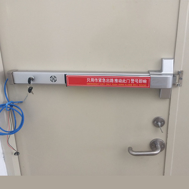 Commercial ANSI Grade 2 standard UL listed fire door panic bar with alarm function