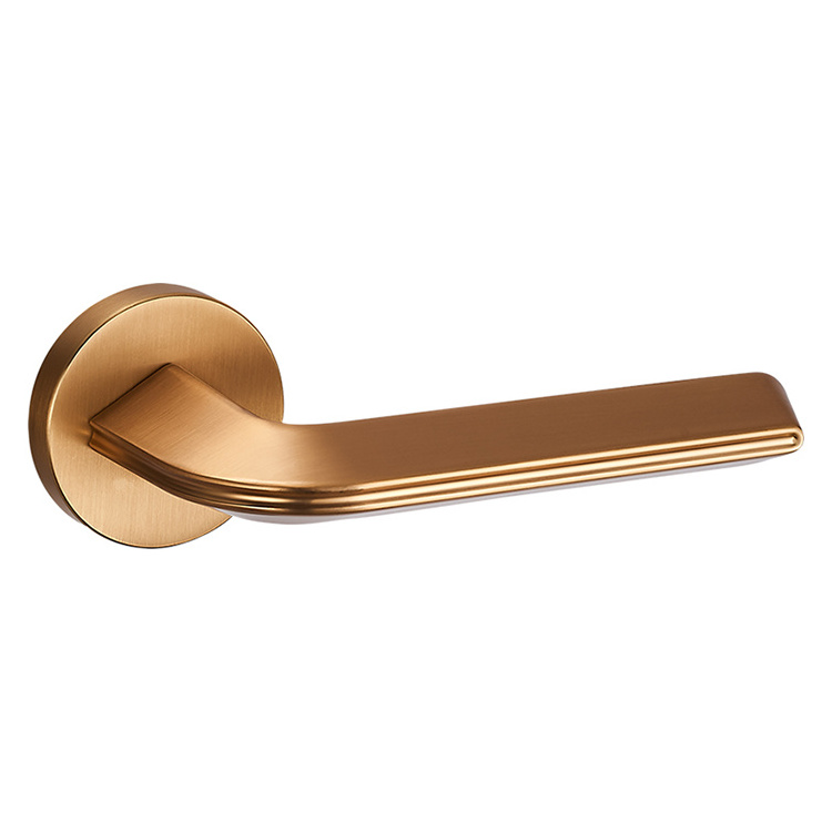 AKADA door hardware black interior lever  handle zinc material door handles wooden door handle from home