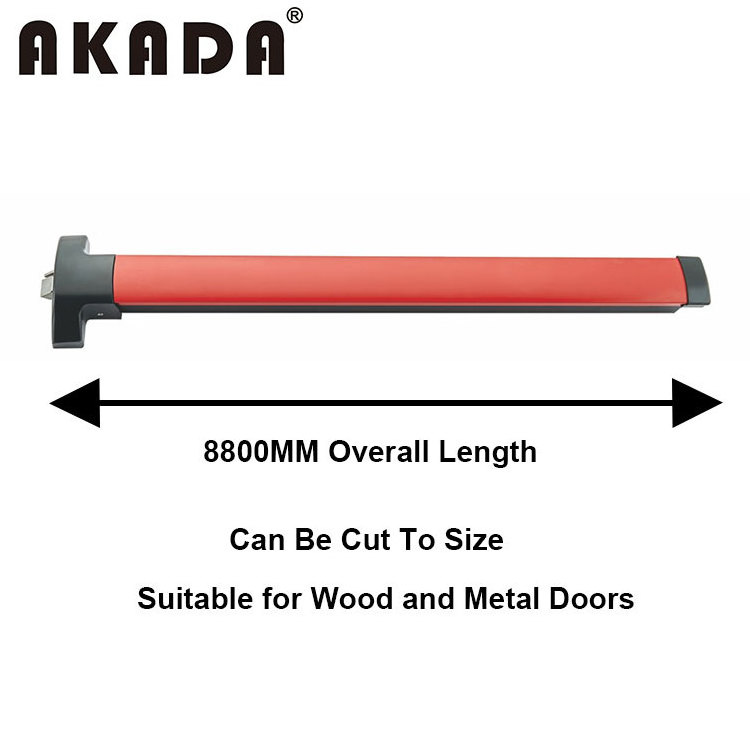 AKADA UL ANSI Single Door Push Panic Bar With Mag Lock Emergency Lock Commercial Panic Exit Device