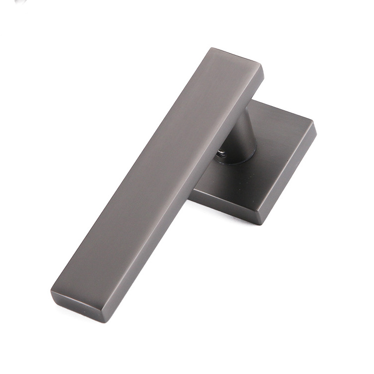 AKADA Black Nickel Brushed 2023 New Door Handle European Market Zinc Alloy Wholesale Indoor Door Lock Door Handle