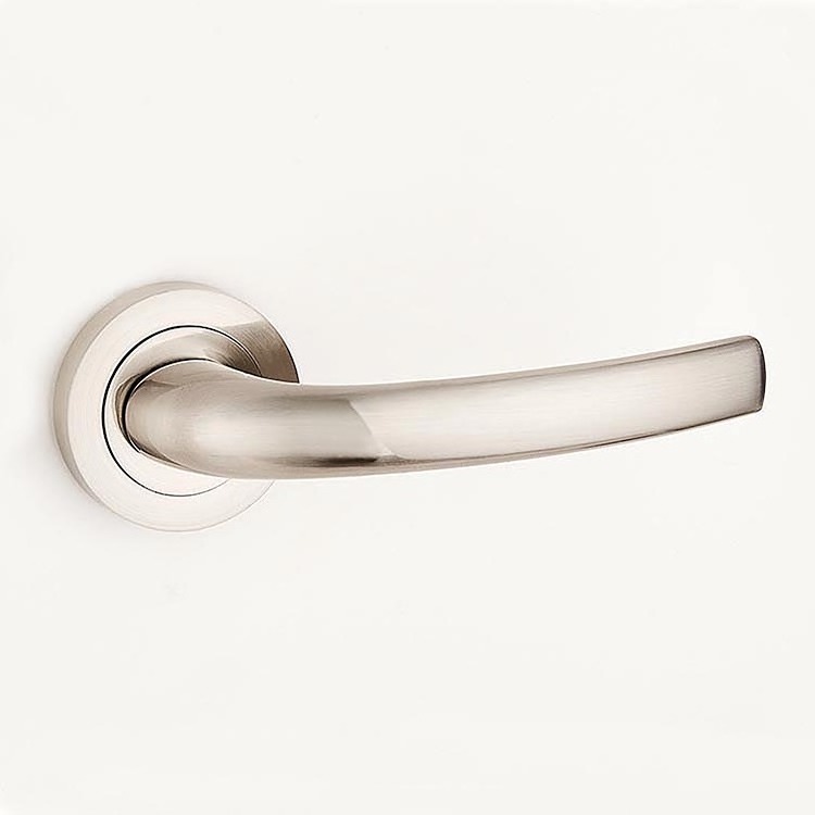 Aluminum Retro Style Matt Antique Brass Lever Door Handle for Projects office building