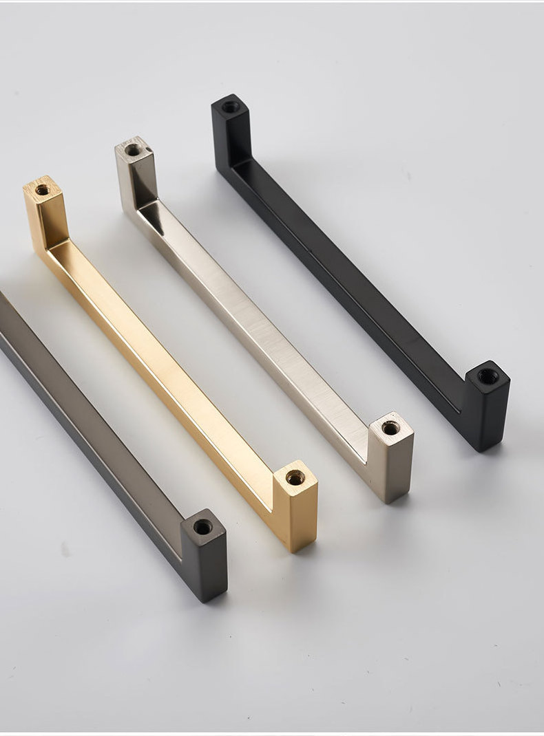 Modern Rustic Kitchen Drawer Accessories Hardware Bedroom Furniture Handles Cabinet Pull Wardrobe Long Gold Black 320mm ZINC