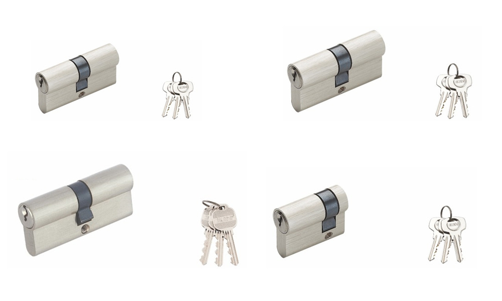 Euro profile Middle East Market Double open cylinder 70mm Brass cylinder  door lock cylinder  for door