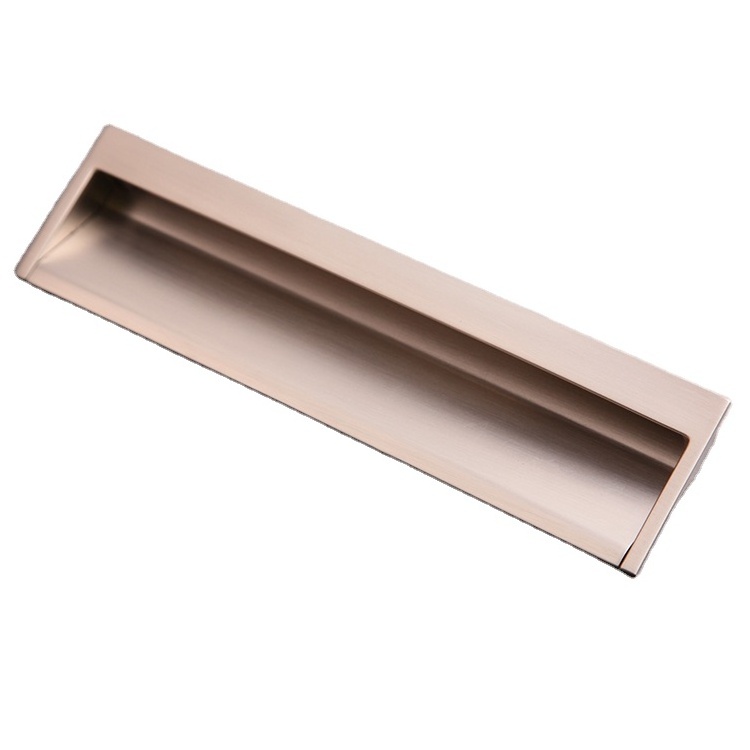 Metal Shower Hidden Drawer Pull ,Recessed Furniture Hardware Concealed Cabinet Handle